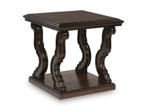 Maylee - Dark Brown - Square End Table