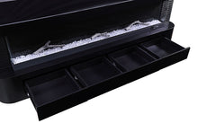 Luken 71" TV Stand with Electric Fireplace – Black