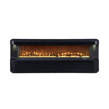 Luken 71" TV Stand with Electric Fireplace – Black