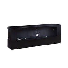 Luken 71" TV Stand with Electric Fireplace – Black
