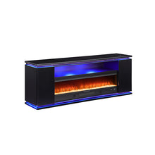 Medea 71" TV Stand with Electric Fireplace & Heater – Black
