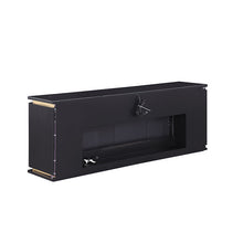 Medea 71" TV Stand with Electric Fireplace & Heater – Black