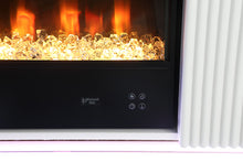 Medea 71" TV Stand with Electric Fireplace & Heater – White