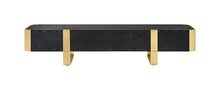 Leknes 79" TV Stand – Black / Gold