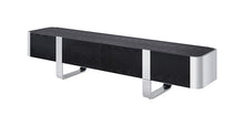Leknes 79" TV Stand – Black / Silver