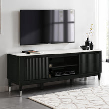 Maidstone 71" TV Console – Black / White