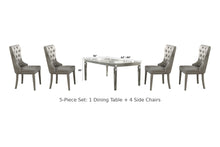 Kacela 5-piece dining set: 1 table + 4 side chairs