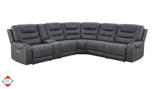 Graphite Dual Power Reclining Sectional – Model 143 (3P2)