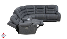 Graphite Dual Power Reclining Sectional – Model 143 (3P2)