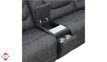 Graphite Dual Power Reclining Sectional – Model 143 (3P2)