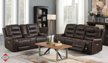 Brown Dual Power Reclining Sofa & Loveseat Set – Savon Furniture Visalia