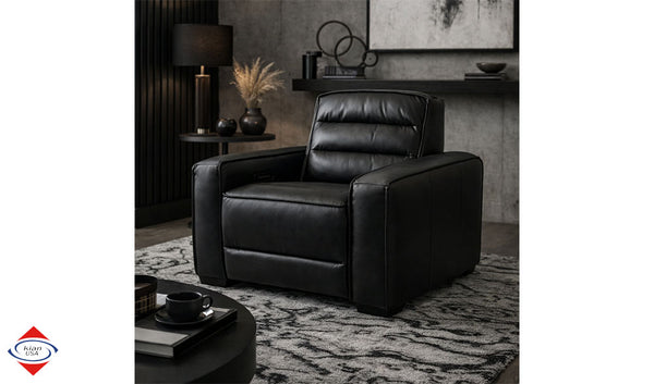 Black Dual Power Recliner – Savon Furniture Visalia