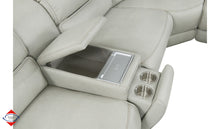 Smoke Dual Power Reclining Sectional – Model 205 (3P2)