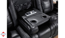 Black Dual Power Reclining Sofa & Loveseat Set – Model 257