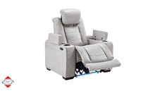 Smoke Dual Power Recliner – Savon Furniture Visalia