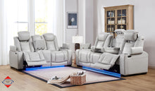 Smoke Dual Power Reclining Sofa & Loveseat Set – Savon Furniture Visalia