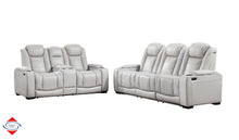 Smoke Dual Power Reclining Sofa & Loveseat Set – Model 258
