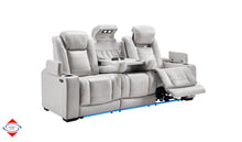Smoke Dual Power Reclining Sofa & Loveseat Set – Model 258