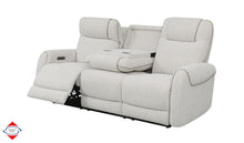 White Dual Power Reclining Sofa & Loveseat Set – Model 300