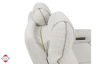 White Dual Power Reclining Sofa & Loveseat Set – Model 300