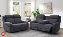 Charcoal Reclining Sofa & Loveseat Set – Savon Furniture Visalia