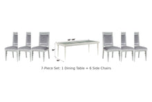 Maverick 7-piece dining set: 1 table + 6 side chairs