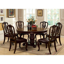 Bellagio 7 Pc Dining Table Set – Brown Cherry
