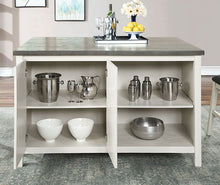 Heidelberg 4 Pc Counter Ht Table Set w/ Bench – Off-White/Dark Gray
