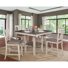 Counter Ht. Table Set Ann II – Antique White/Gray