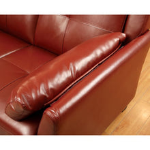 Peever Sectional – Mahogany Red