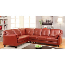 Peever Sectional – Mahogany Red