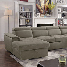 Hugo Sectional – Ash Brown