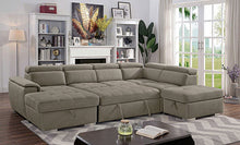 Hugo Sectional – Ash Brown