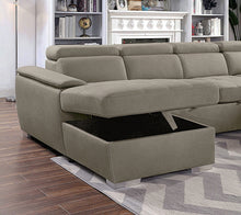 Hugo Sectional – Ash Brown