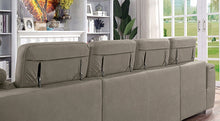 Hugo Sectional – Ash Brown