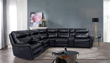 Braylee Power Sectional – Dark Navy