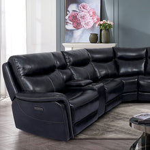 Braylee Power Sectional – Dark Navy