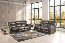 Josias Reclining Sofa & Loveseat Set – Dark Gray