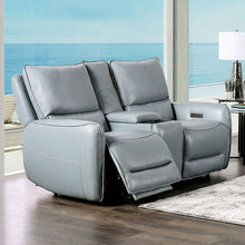 Phineas Power Reclining Sofa & Loveseat Set – Pale Blue