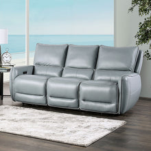 Phineas Power Reclining Sofa & Loveseat Set – Pale Blue