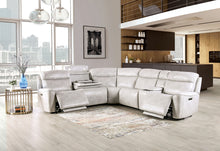 Edmondus Power Sectional – Light Taupe