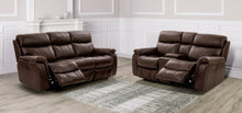 Antenor Power Reclining Sofa & Loveseat Set – Brown
