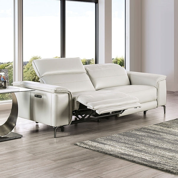 Ascona Power Reclining Sofa & Loveseat Set – Light Taupe