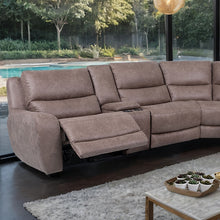 Demetrius Power Sectional – Slate Brown