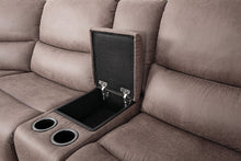 Demetrius Power Sectional – Slate Brown