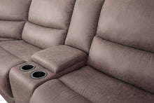 Demetrius Power Sectional – Slate Brown
