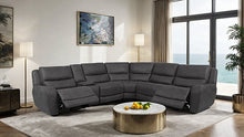 Demetrius Power Sectional – Granite Gray