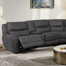 Demetrius Power Sectional – Granite Gray
