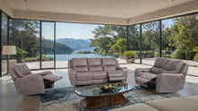 Demetrius Power Reclining Sofa & Loveseat Set – Brown