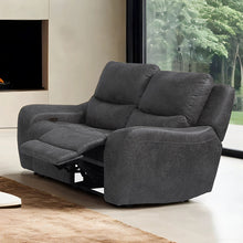 Demetrius Power Reclining Sofa & Loveseat Set – Dark Gray
